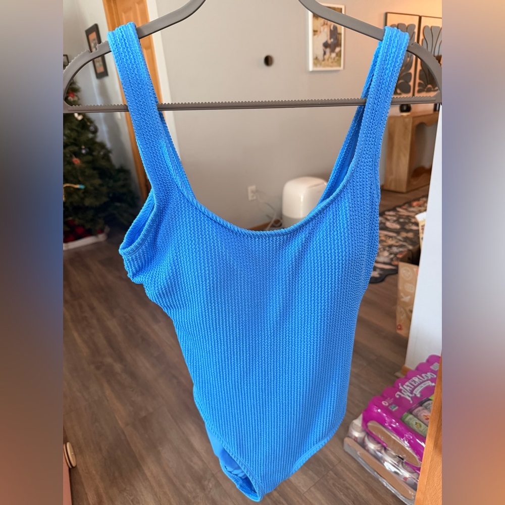 Time and Tru Bright Blue One Piece